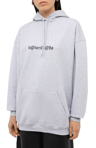 Хлопковое худи BALENCIAGA серого цвета по цене 79950 руб., арт. 578135/TIV51, фото 3 Хлопковое худи BALENCIAGA, арт. 578135/TIV51, фото 3