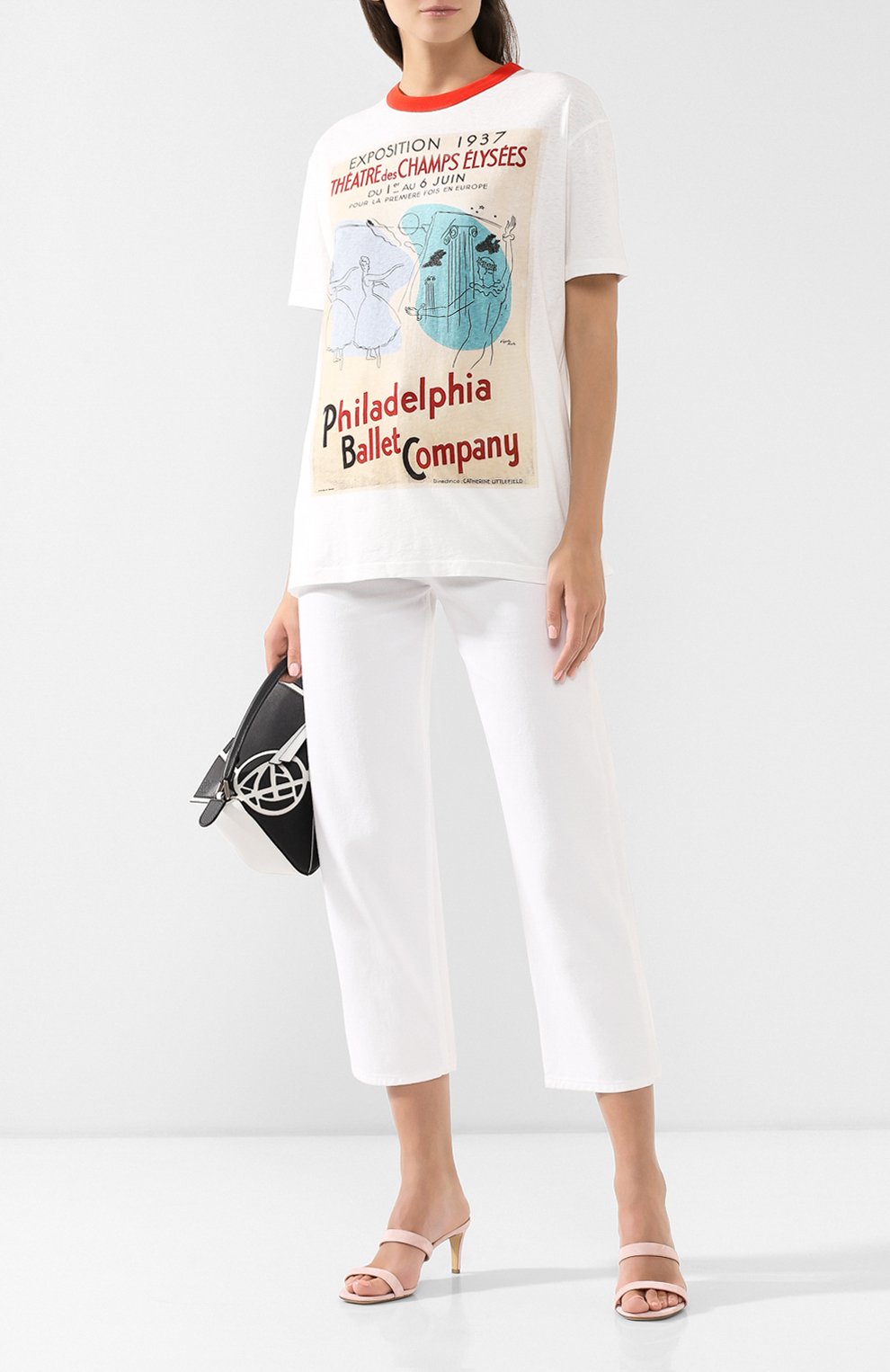 Хлопковая футболка ACNE STUDIOS, арт. AL0076, фото 2