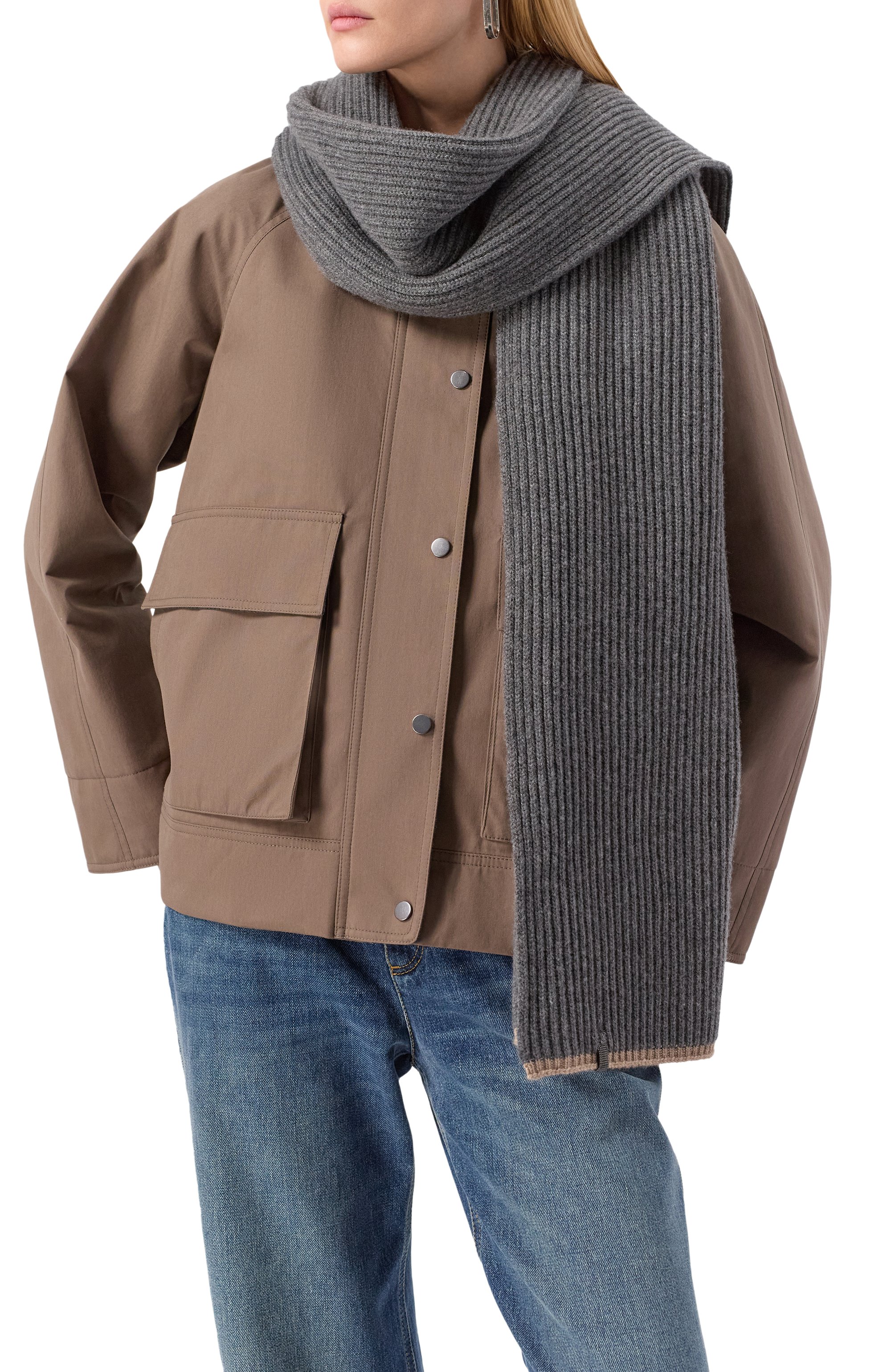 Кашемировый шарф BRUNELLO CUCINELLI, арт. M12504989, фото 2