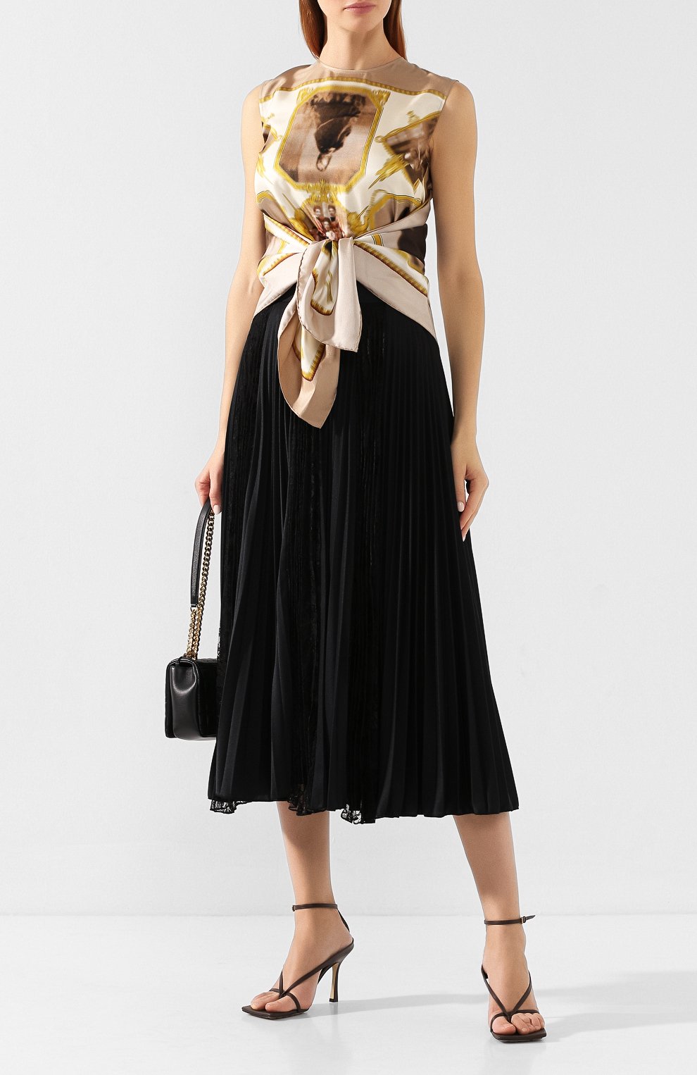 Шелковый топ BURBERRY, арт. 8014276, фото 2