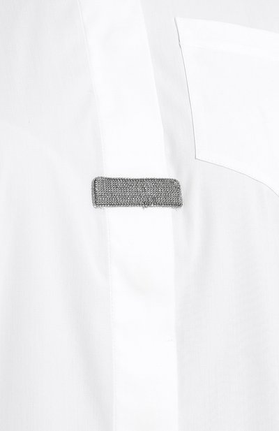 Хлопковая блуза с декоративной отделкой BRUNELLO CUCINELLI, арт. M0091N1616, фото 5
