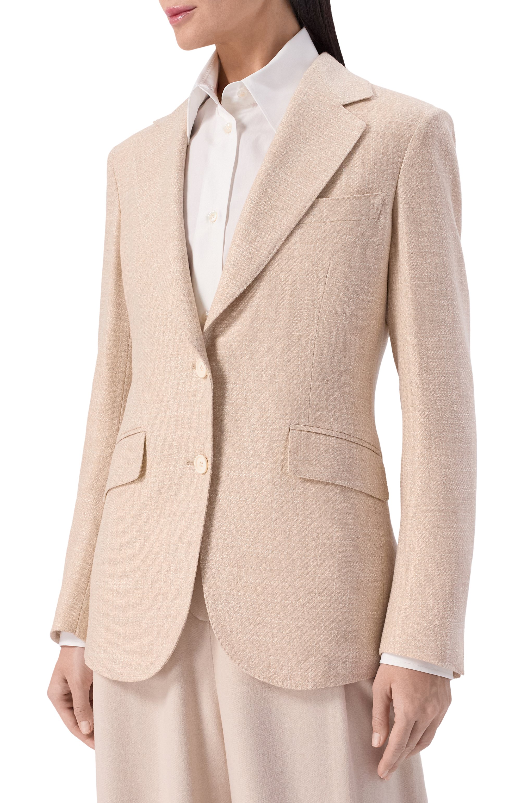 Жакет из шерсти и шелка MVST бежевого цвета по цене 292500 руб., арт. SDG200/S0734201, фото 3 Жакет из шерсти и шелка MVST, арт. SDG200/S0734201, фото 3