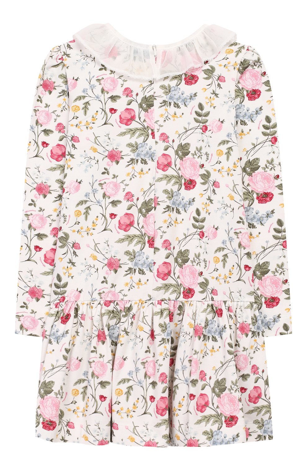 Хлопковое платье MONNALISA белого цвета по цене 17300 руб., арт. 114911, фото 2 Хлопковое платье MONNALISA, арт. 114911, фото 2