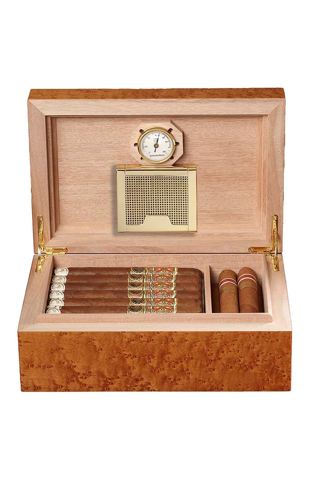 Хьюмидор для 20 сигар STEFANO RICCI, арт. 0BSG20BR0/BRWC02, фото 2