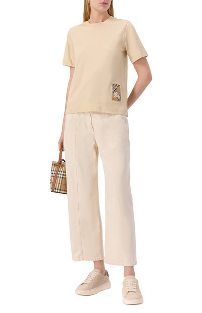 Хлопковая футболка BURBERRY, арт. 8103506, фото 2