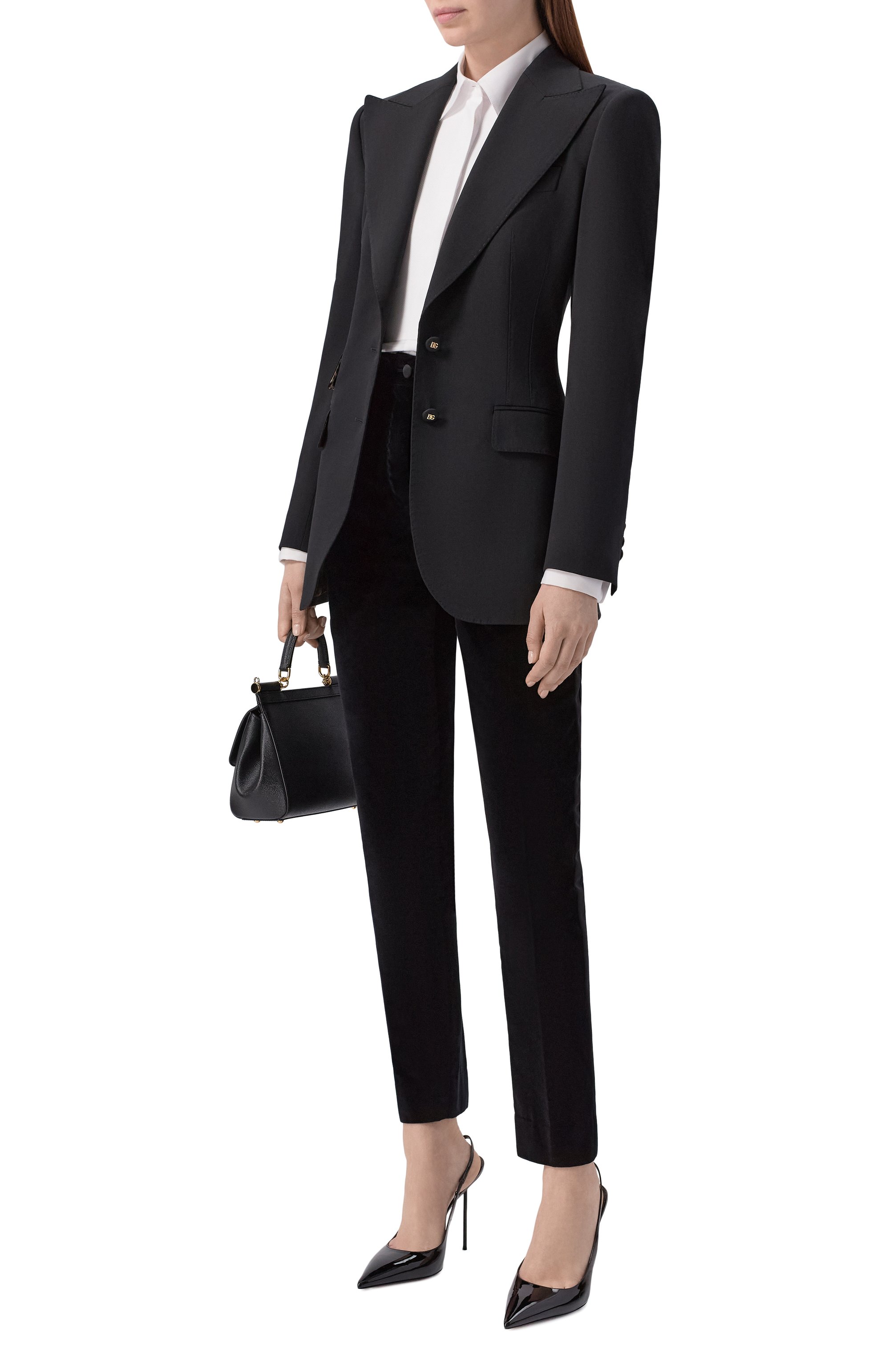 Бархатные брюки DOLCE & GABBANA, арт. FTC71T/FUVG7, фото 2