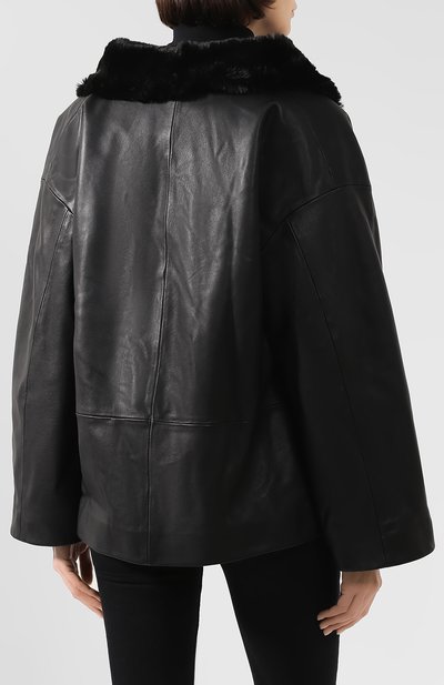 Кожаная куртка TOTEME, арт. ANNECY LEATHER JACKET 194-117-762, фото 4