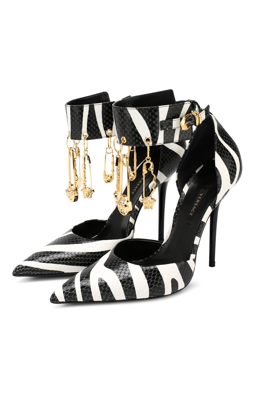 Кожаные туфли safety pin VERSACE, арт. DST017P/DVTZ3, фото 1