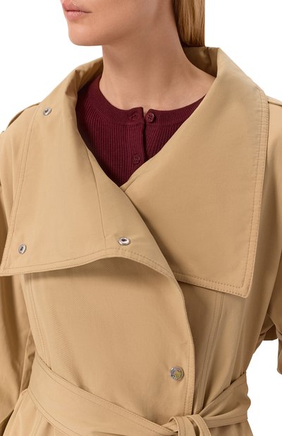 Тренч BOSS ORANGE бежевого цвета по цене 49950 руб., арт. 50552113, фото 5 Тренч BOSS ORANGE, арт. 50552113, фото 5