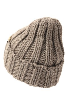Женская шапка WOOLRICH бежевого цвета, арт. CFWWAC0196FRUF0766 | Фото 3 (Нос: Не проставлено; Материал сплава: Проставлено; Материал: Шерсть, Текстиль, Синтетический материал)