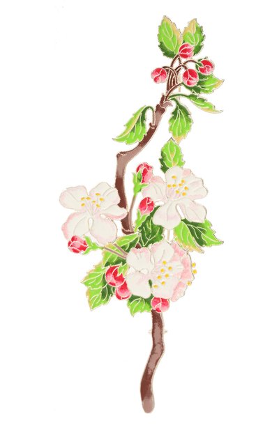 Женская брошь яблоня РУССКИЕ САМОЦВЕТЫ, арт. 41682