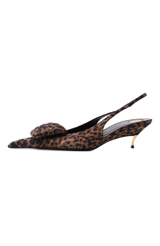 Текстильные туфли Dakota 50 Saint Laurent 847660/AAFLE Леопардовый  847660/AAFLE Фото 4