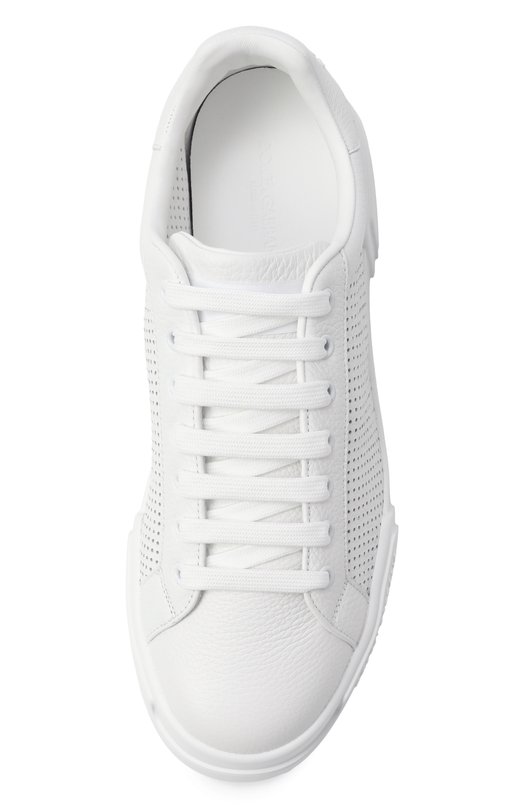 Кожаные кеды Dolce & Gabbana CS2354/AG093 Белый  CS2354/AG093 Фото 6