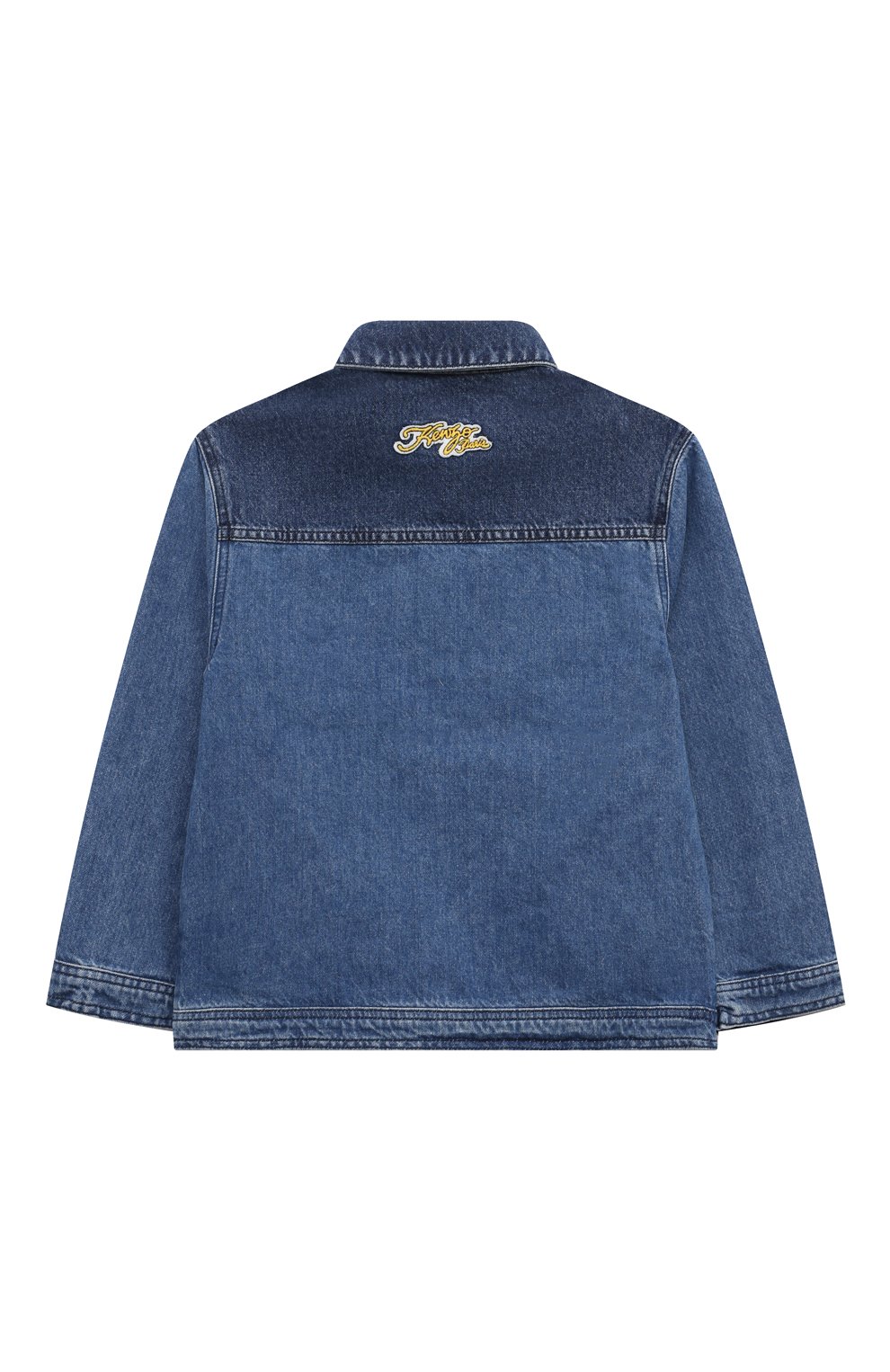 Джинсовая куртка-рубашка KENZO синего цвета по цене 21500 руб., арт. K60280/6-12, фото 2 Джинсовая куртка-рубашка KENZO, арт. K60280/6-12, фото 2