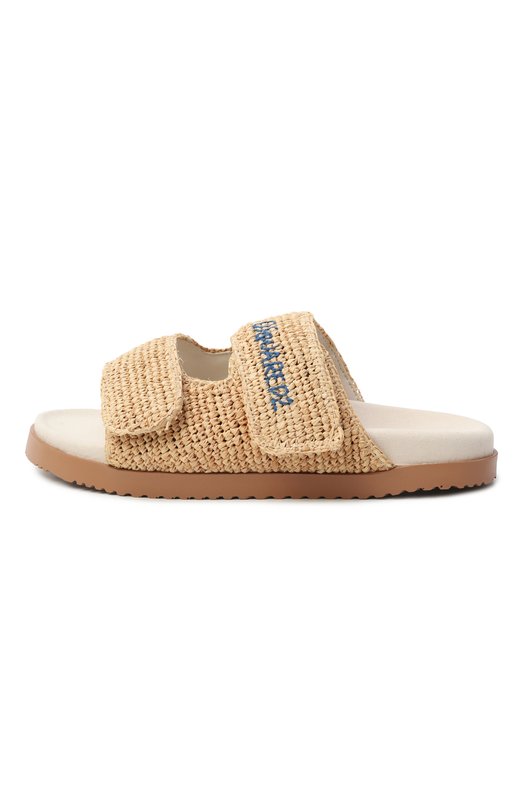 Шлепанцы Summer Lovers из рафии Dsquared2 FSM0083 Бежевый  FSM0083 Фото 4