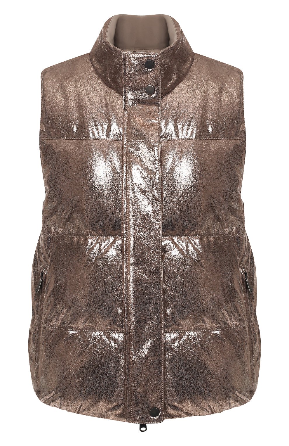 Кожаный жилет BRUNELLO CUCINELLI, арт. MPMAY8923, фото 1