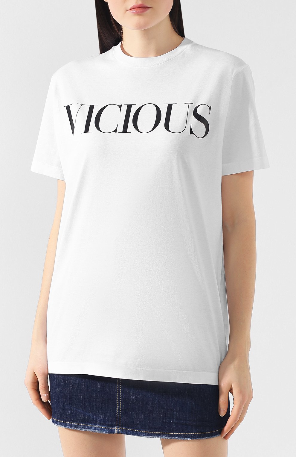 Хлопковая футболка DSQUARED2 белого цвета по цене 24750 руб., арт. S75GC0996/S22427, фото 3 Хлопковая футболка DSQUARED2, арт. S75GC0996/S22427, фото 3