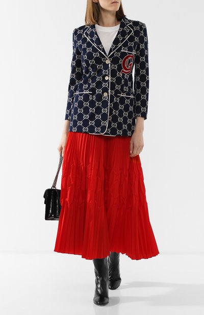 Хлопковый жакет с логотипом бренда GUCCI, арт. 516413/ZLK15, фото 2