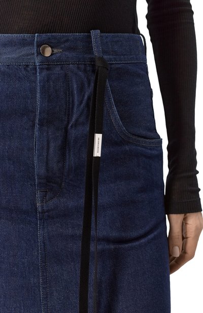 Джинсовая юбка ANN DEMEULEMEESTER темно-синего цвета по цене 79950 руб., арт. B0010214/FA586, фото 5 Джинсовая юбка ANN DEMEULEMEESTER, арт. B0010214/FA586, фото 5