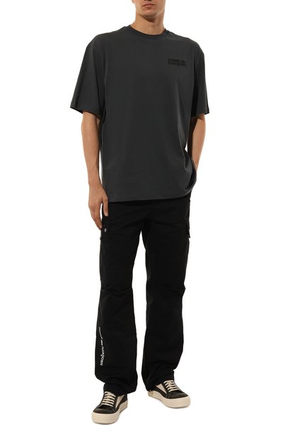 Кеды porterville vintage из нубука RICK OWENS, арт. RU02D6897/LWNLVS, фото 2