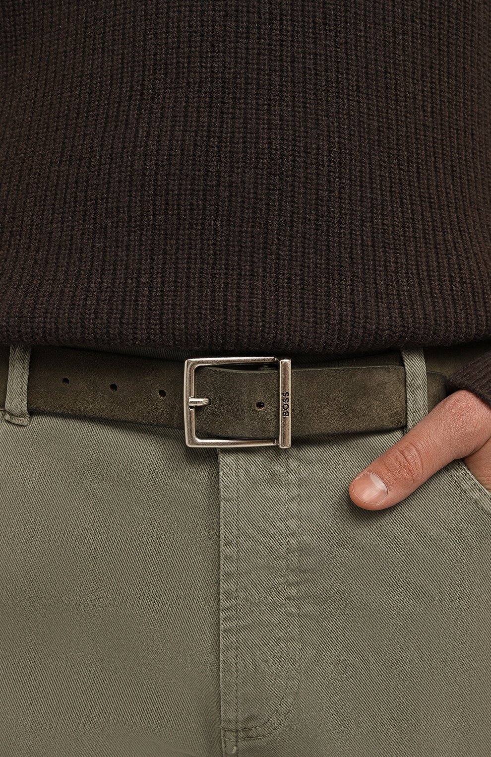 Замшевый ремень BOSS, арт. 50471322, фото 2