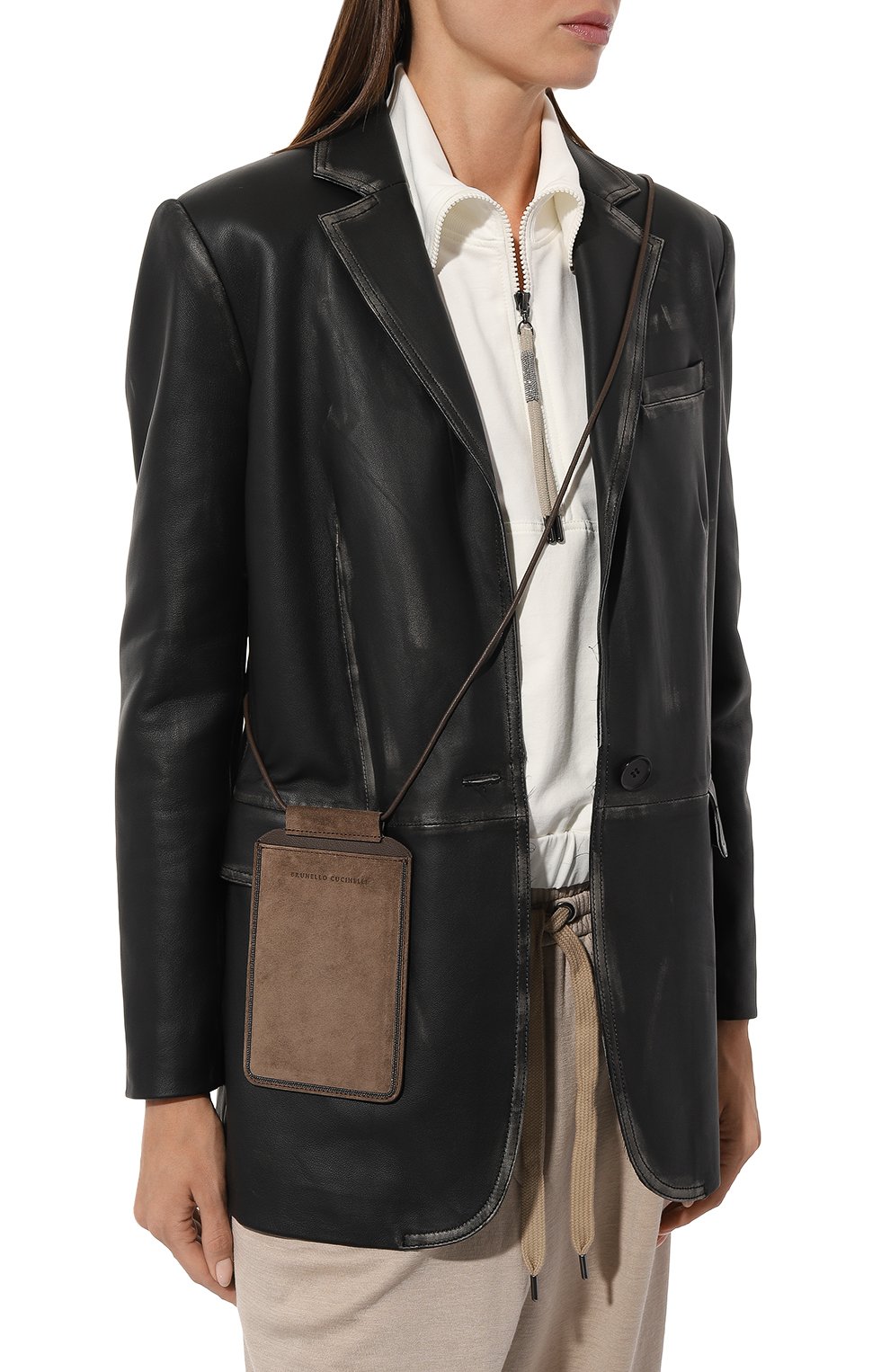 Замшевый чехол для телефона BRUNELLO CUCINELLI, арт. MWDLD2531, фото 2