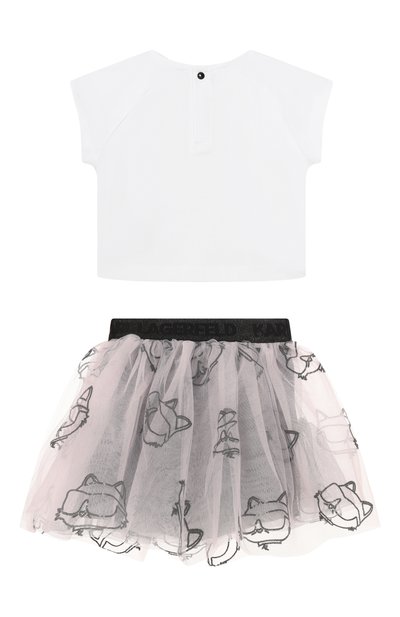 Комплект из футболки и юбки KARL LAGERFELD KIDS, арт. Z31055, фото 2