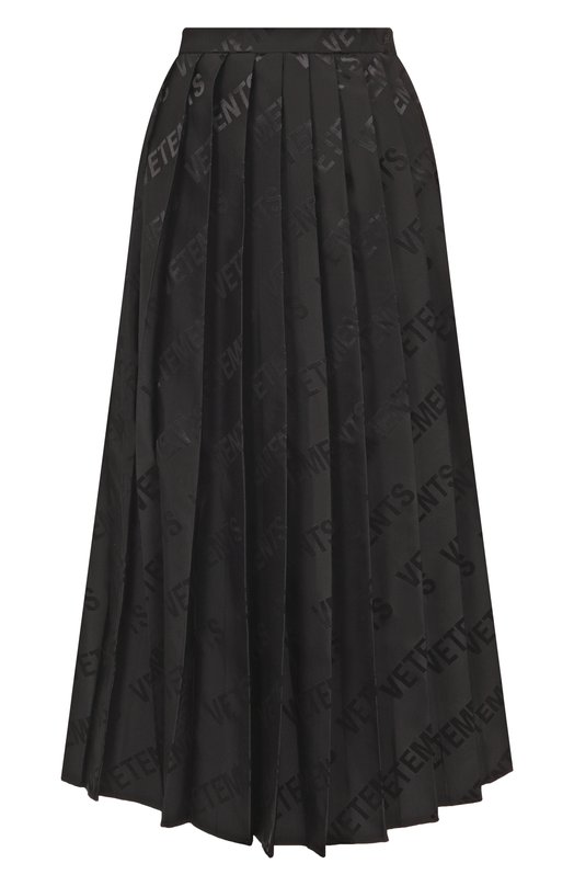 Юбка из вискозы VETEMENTS WE54SK360B/1904 JACQUARD VIS Чёрный WE54SK360B/1904 JACQUARD VIS