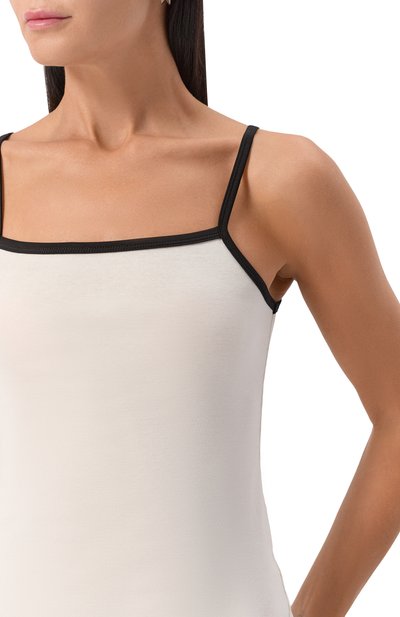 Хлопковый топ AYA MUSE молочного цвета по цене 19950 руб., арт. AMSS25146, фото 5 Хлопковый топ AYA MUSE, арт. AMSS25146, фото 5