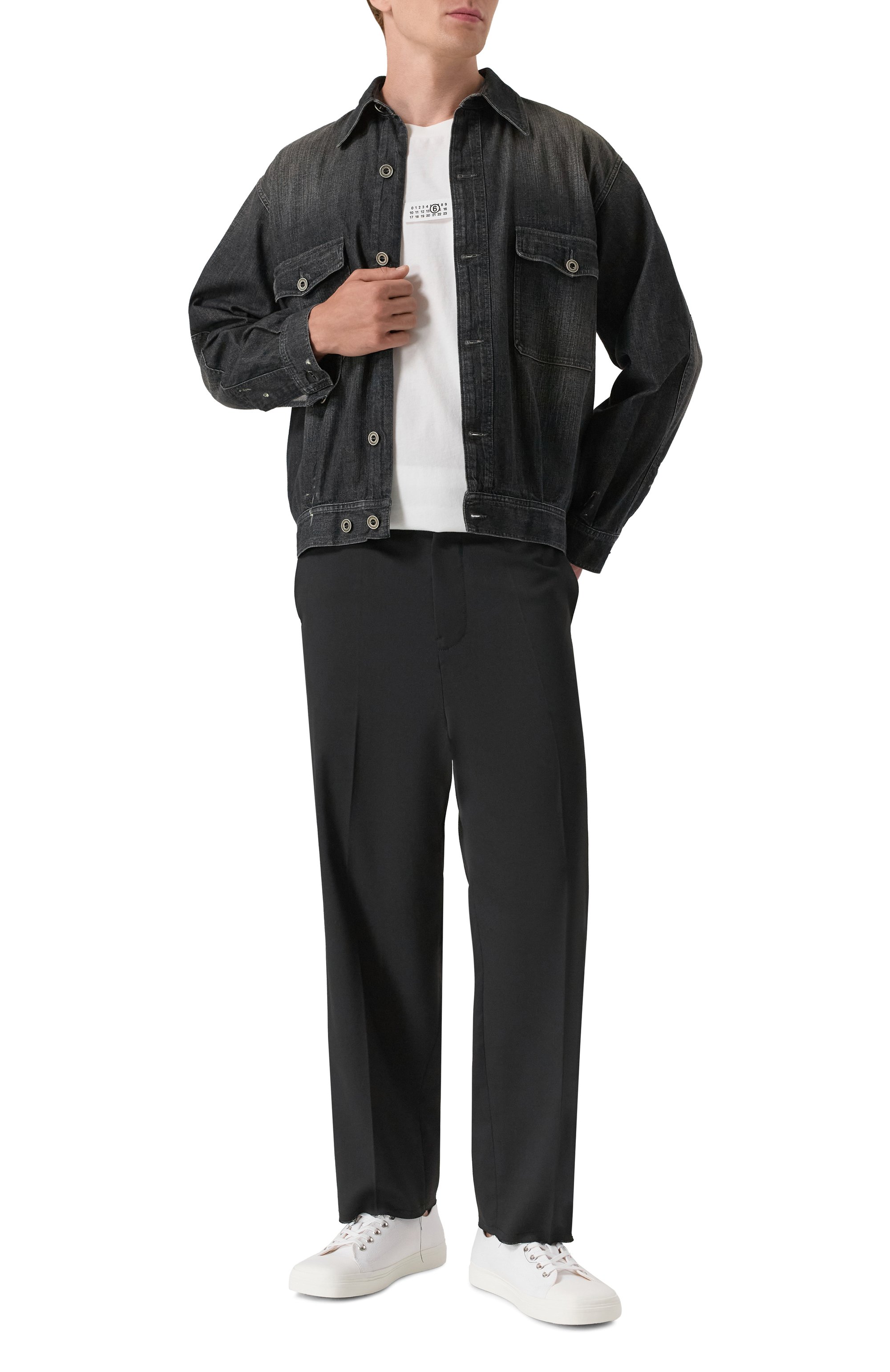 Хлопковая футболка MM6, арт. SH0GC0032/S24312, фото 2