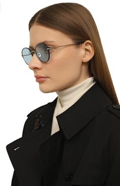 Женские солнцезащитные очки G.O.D. EYEWEAR голубого цвета, арт. 0NE SEA BREEZE W/BLUE LENS | Фото 2 (Тип очков: С/з; Кросс-КТ: С/з-унисекс; Нос: Не проставлено; Региональные ограничения белый список (Axapta Mercury): Не проставлено; Материал: Металл; Оптика Гендер: оптика-унисекс; Очки форма: Круглые)