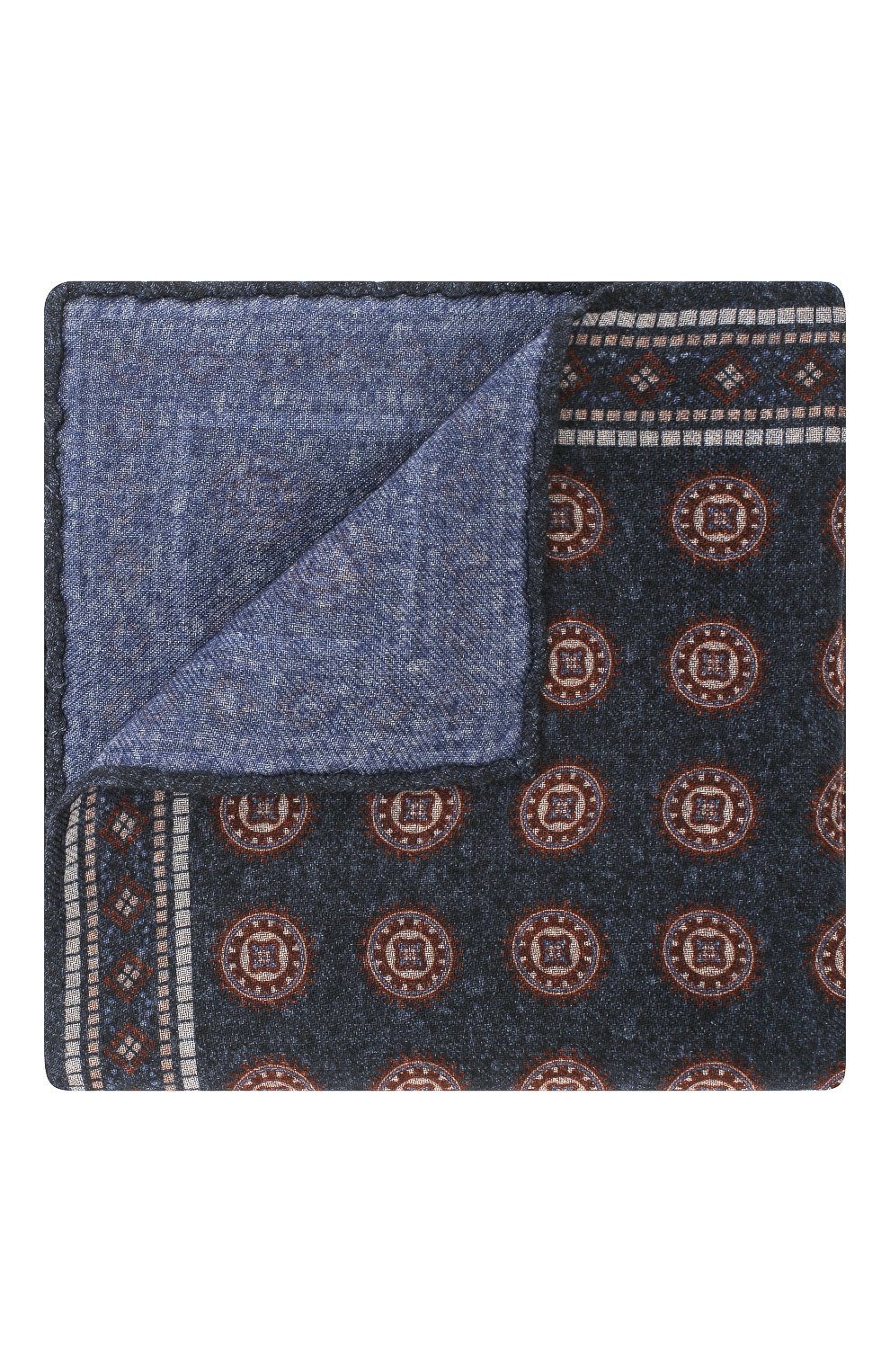 Шерстяной платок BRUNELLO CUCINELLI синего цвета по цене 22400 руб., арт. ML8430091, фото 1 Шерстяной платок BRUNELLO CUCINELLI, арт. ML8430091, фото 1