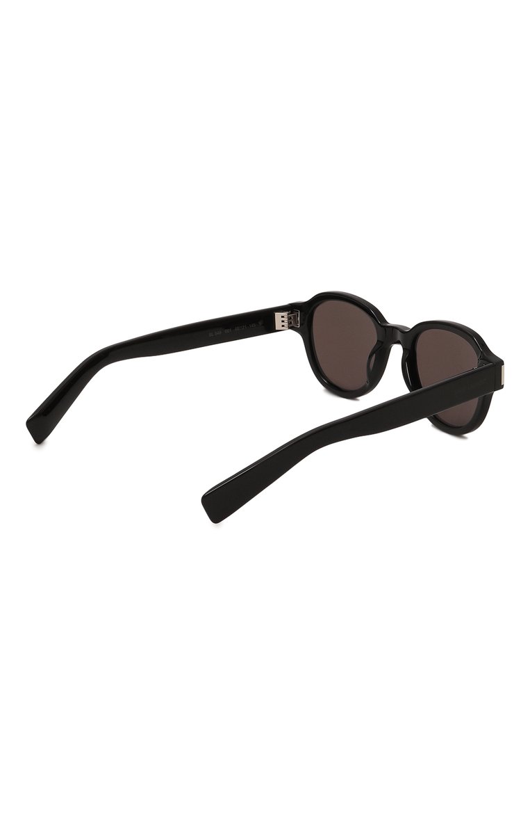 Женские солнцезащитные очки SAINT LAURENT черного цвета, арт. SL 546 001 | Фото 5 (Кросс-КТ: С/з-унисекс; Тип очков: С/з; Материал: Пластик; Региональные ограничения белый список (Axapta Mercury): Не проставлено; Нос: Не проставлено; Оптика Гендер: оптика-унисекс; Очки форма: Круглые)