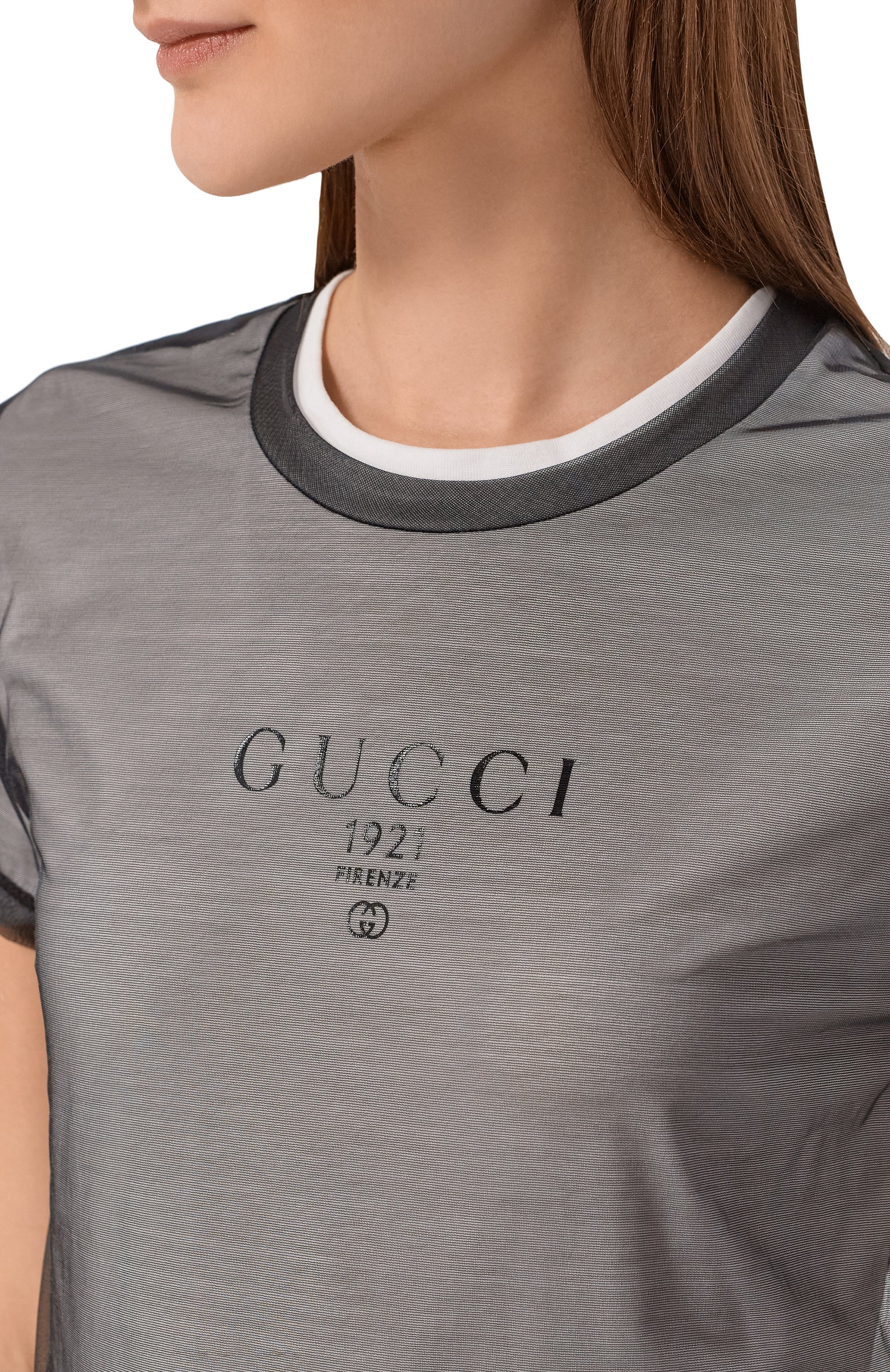 Футболка GUCCI черного цвета по цене 122000 руб., арт. 856822/XJHQ5, фото 5 Футболка GUCCI, арт. 856822/XJHQ5, фото 5