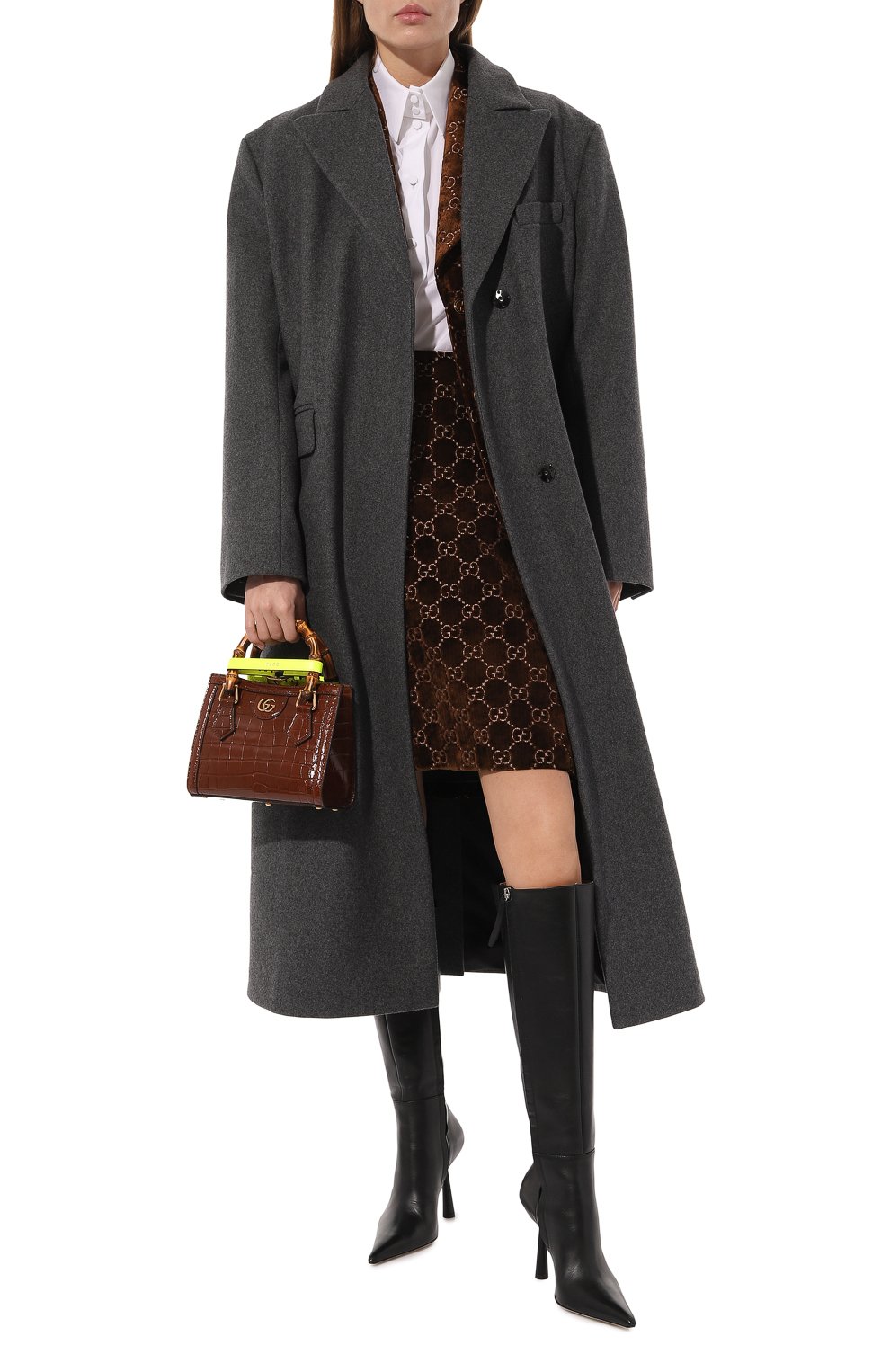 Сумка diana mini из кожи аллигатора GUCCI, арт. 655661 EZINT, фото 7