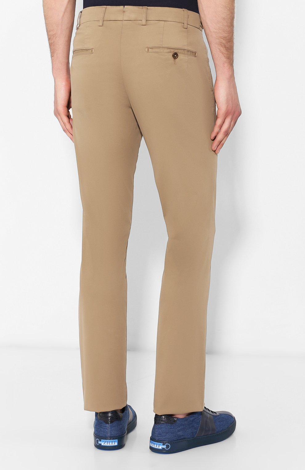 Брюки из смеси хлопка и шелка ANDREA CAMPAGNA, арт. SC/1 FIBB/BN0002BX, фото 4