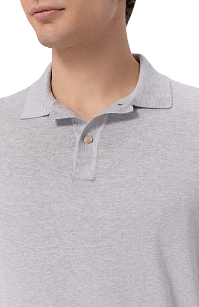 Поло из шелка и хлопка PAUL&SHARK, арт. 26411608, фото 5