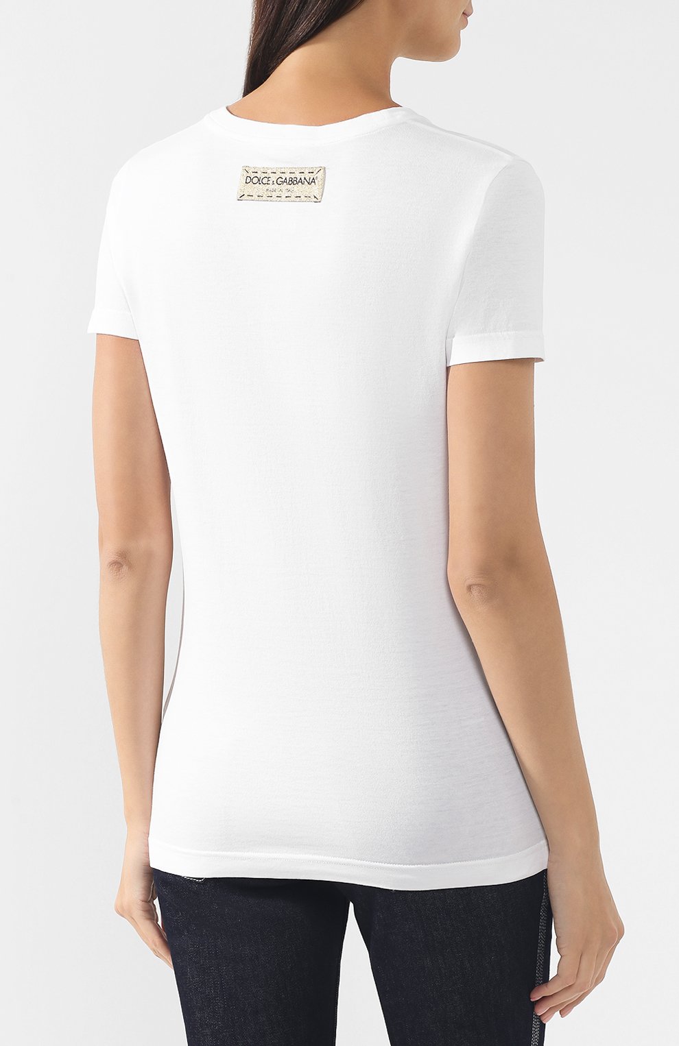 Хлопковая футболка DOLCE & GABBANA, арт. F8H32T/G7TLB, фото 4