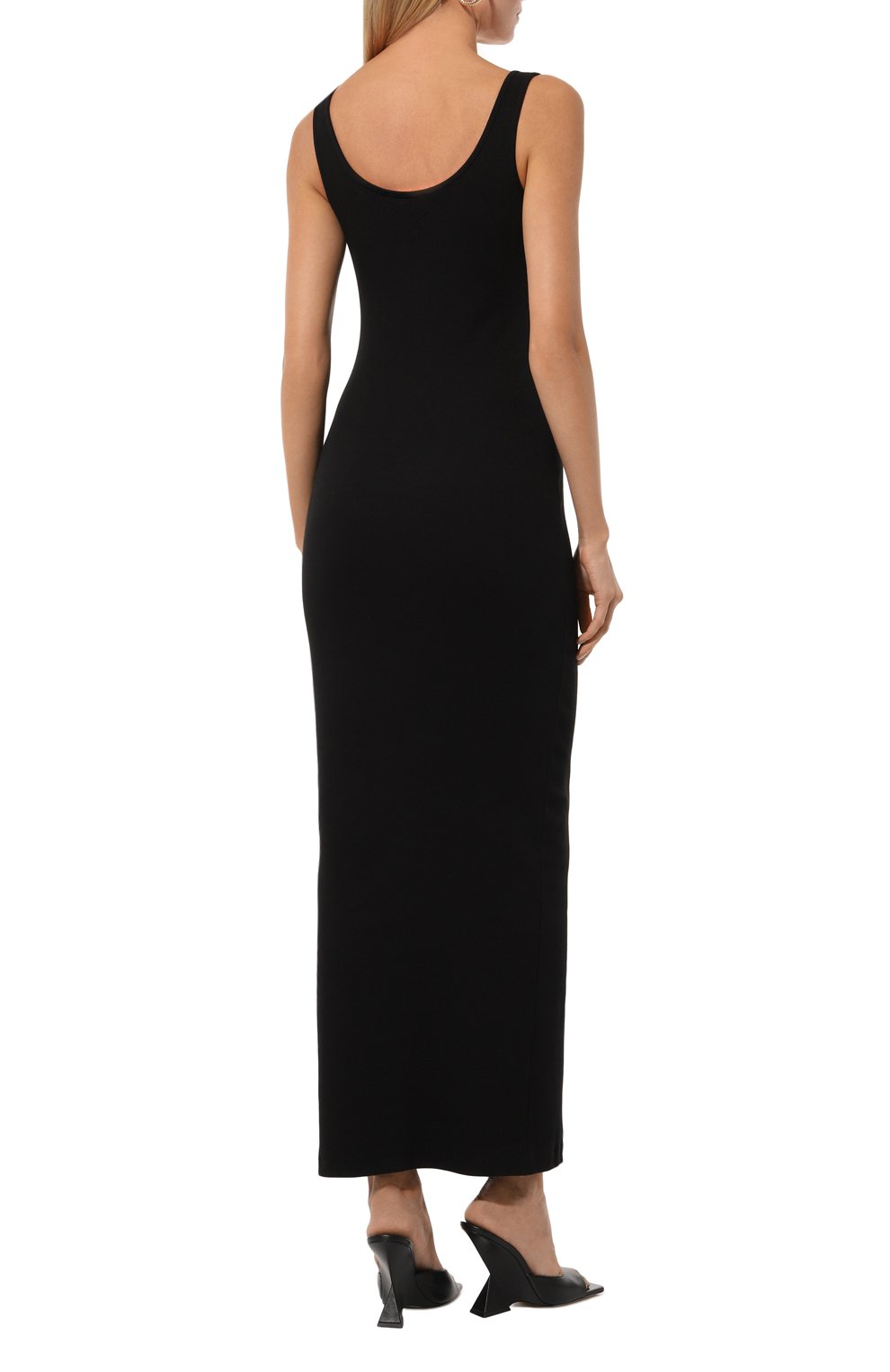 Хлопковое платье BLUMARINE черного цвета по цене 59950 руб., арт. P444A145R, фото 4 Хлопковое платье BLUMARINE, арт. P444A145R, фото 4