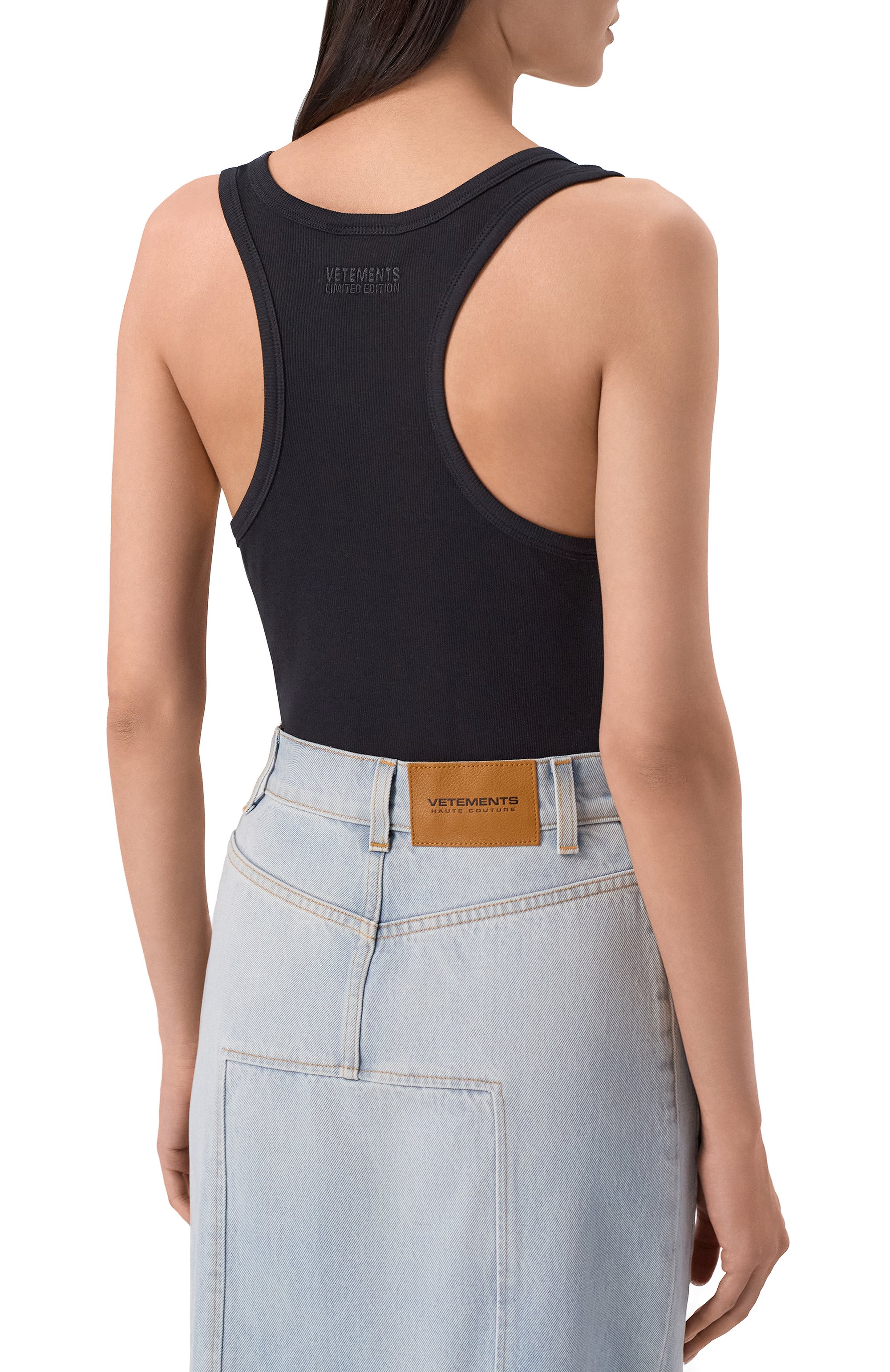 Хлопковое боди VETEMENTS, арт. WE76BD536B/1202 RIB, фото 4