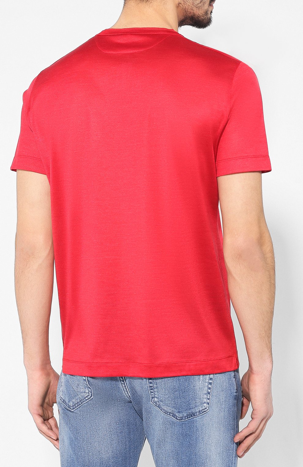 Шелковая футболка CORTIGIANI, арт. 616650/0000, фото 4