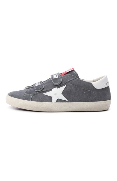 Замшевые кеды old school GOLDEN GOOSE DELUXE BRAND темно-синего цвета по цене 49950 руб., арт. GTF00111.F008036, фото 2 Замшевые кеды old school GOLDEN GOOSE DELUXE BRAND, арт. GTF00111.F008036, фото 2