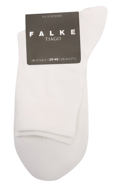 Хлопковые носки FALKE белого цвета по цене 2280 руб., арт. 13062, фото 1 Хлопковые носки FALKE, арт. 13062, фото 1