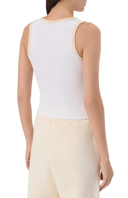 Хлопковая майка Comme des Fuckdown CFABW01598 Белый  CFABW01598 Фото 4