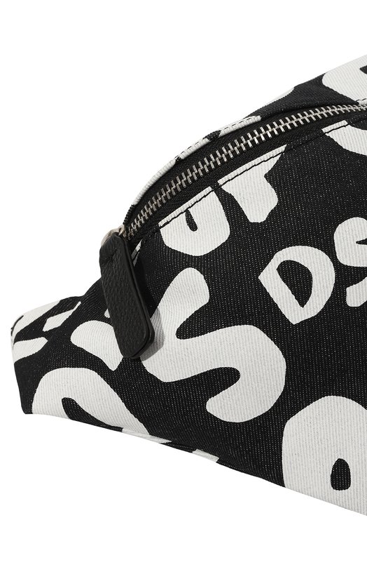 Текстильная поясная сумка Dsquared2 BBM0065 Чёрно-белый  BBM0065 Фото 3