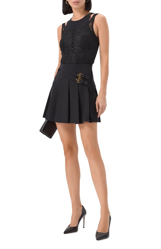 Плиссированная юбка Versace Jeans Couture 79HAE801/N0356 Чёрный  79HAE801/N0356 Фото 2