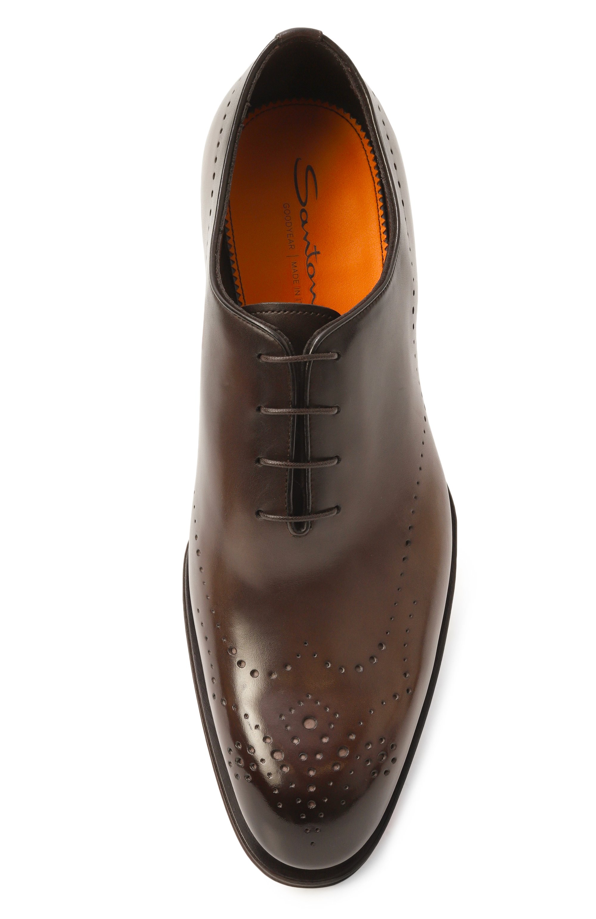 Кожаные оксфорды carter SANTONI, арт. MCCG18542MC8HRAG, фото 6