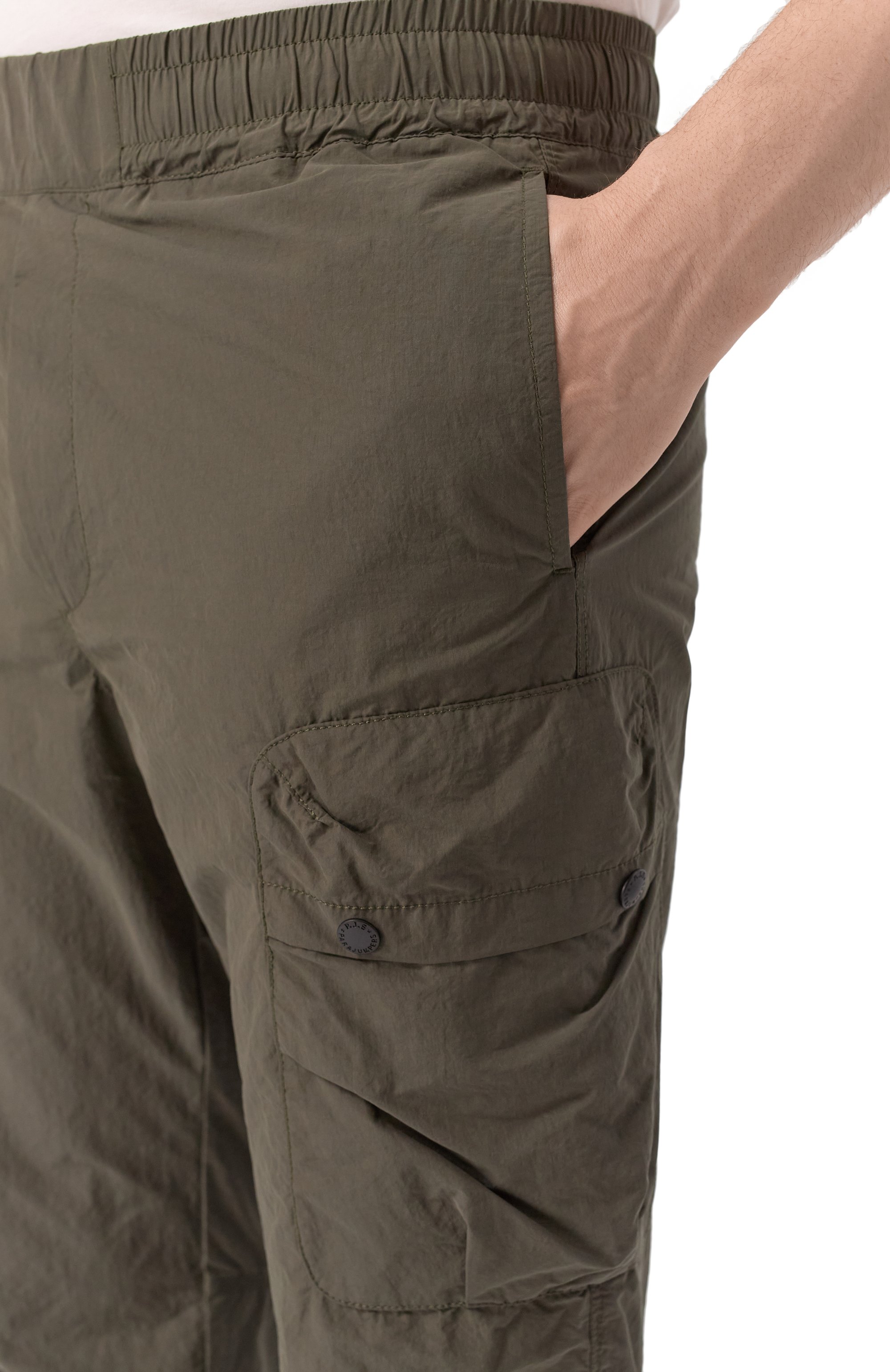 Джоггеры PARAJUMPERS хаки цвета по цене 27400 руб., арт. PMPASJ09, фото 5 Джоггеры PARAJUMPERS, арт. PMPASJ09, фото 5