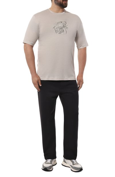 Хлопковая футболка ZILLI, арт. MBZ-NT580-LE0N1/MC01/62-64, фото 2