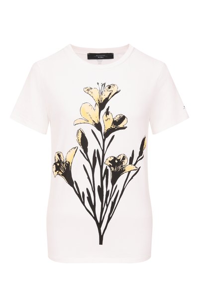 Женский хлопковая футболка WEEKEND MAX MARA, арт. GUGLIA_006